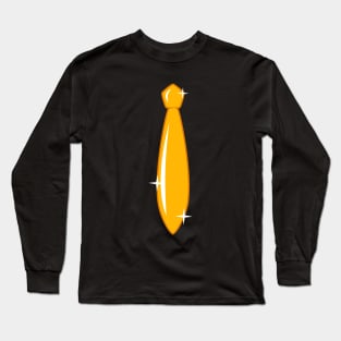 Shiny Golden Tie Long Sleeve T-Shirt